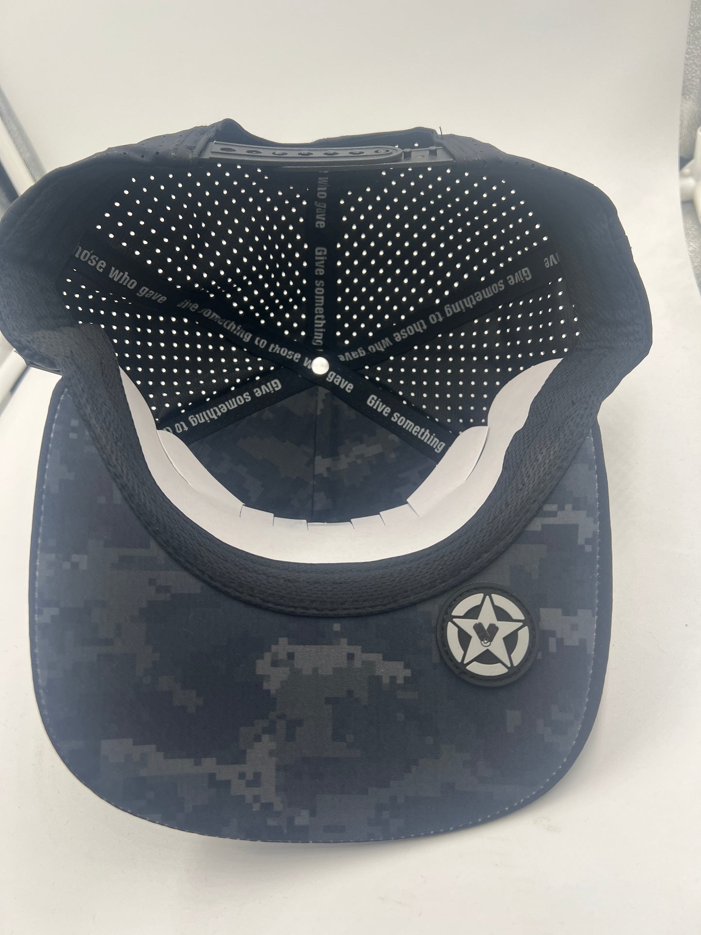 Vet Tix HYDRO CAP - Flat Bill - Rubber Coin Patch - No Branch - Black