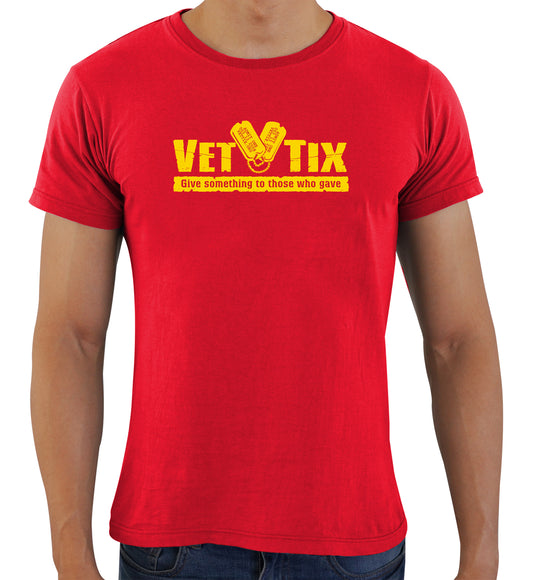 TAGS the DOG - HEATHER RED Vet Tix Short Sleeve T-Shirt