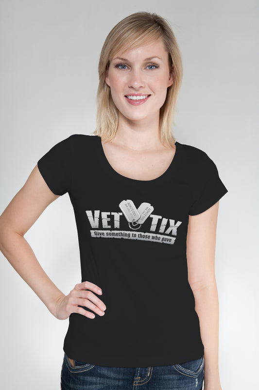 Vet Tix Black Baby Doll Shirt - No Branch