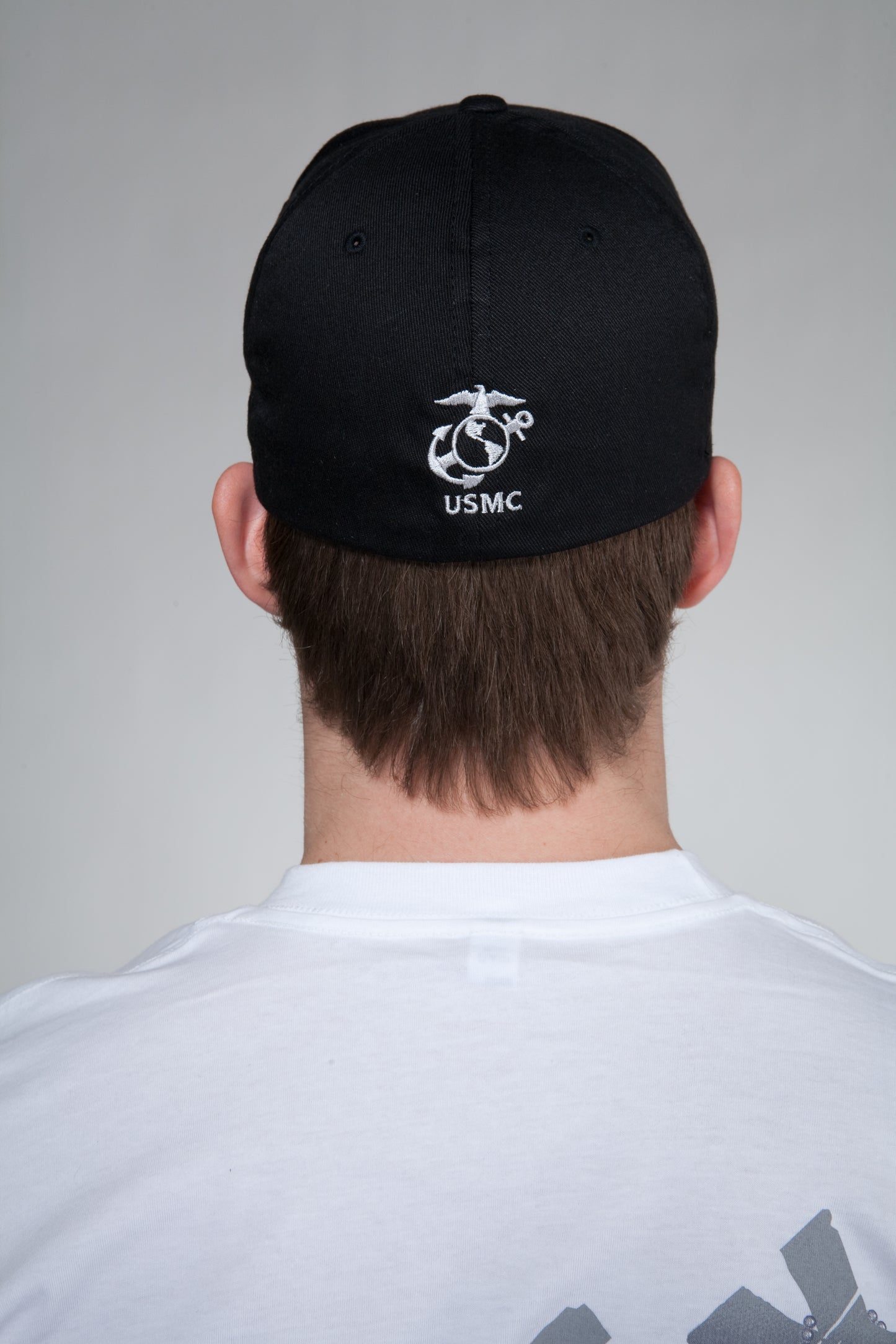 Vet Tix Cap - Black - Marine Corps (on back)