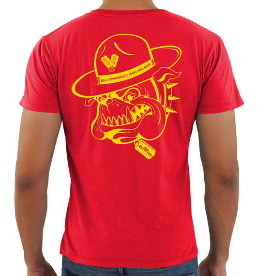 TAGS the DOG - HEATHER RED Vet Tix Short Sleeve T-Shirt