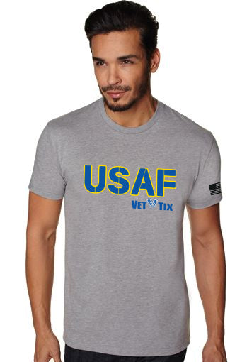 USAF Vet Tix STENCIL Short Sleeve T-Shirt