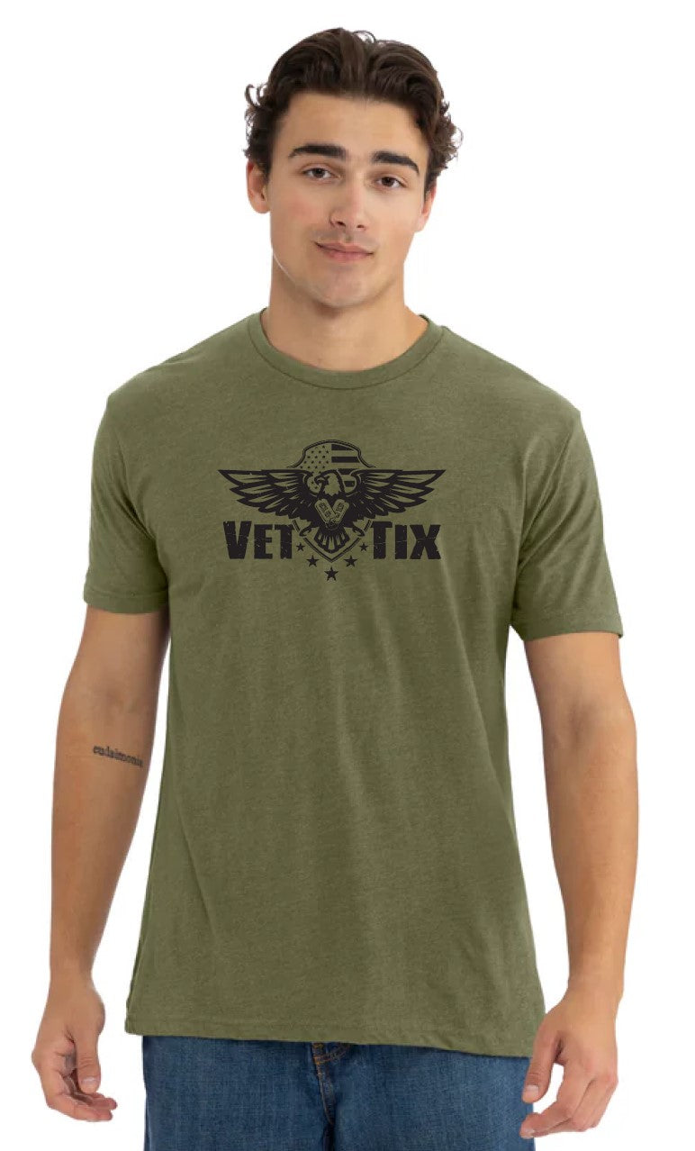 EAGLE - Vet Tix Short Sleeve T-Shirt - MILITARY GREEN