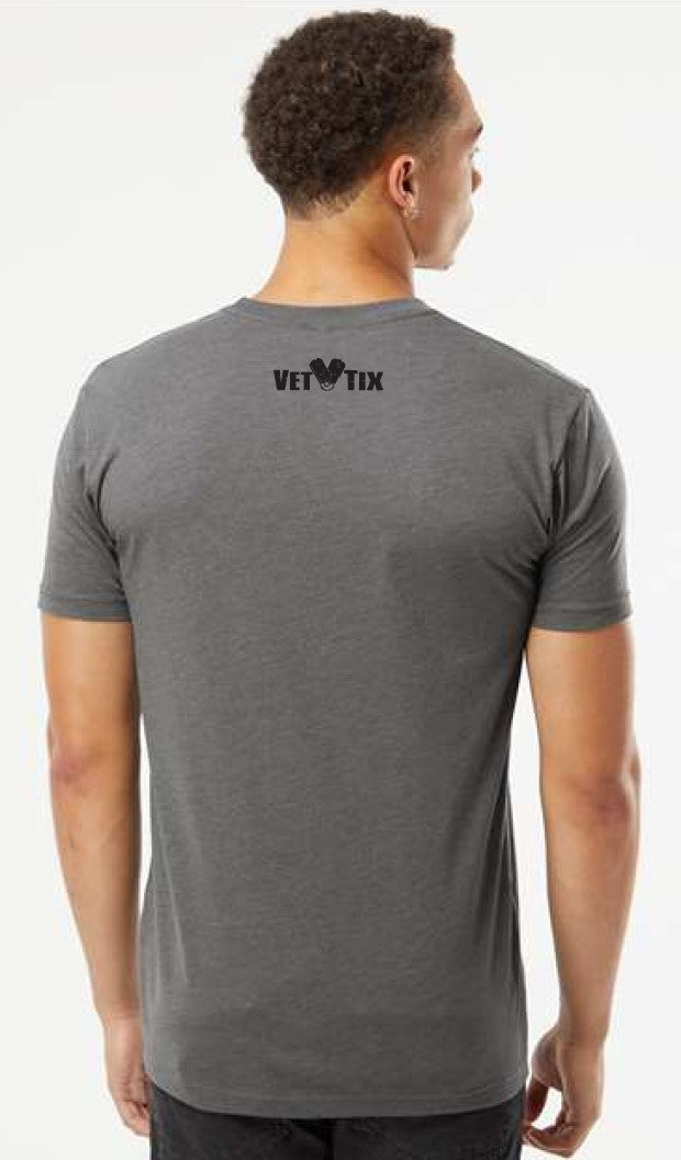 EAGLE - Vet Tix Short Sleeve T-Shirt - HEATHERED HEAVY METAL