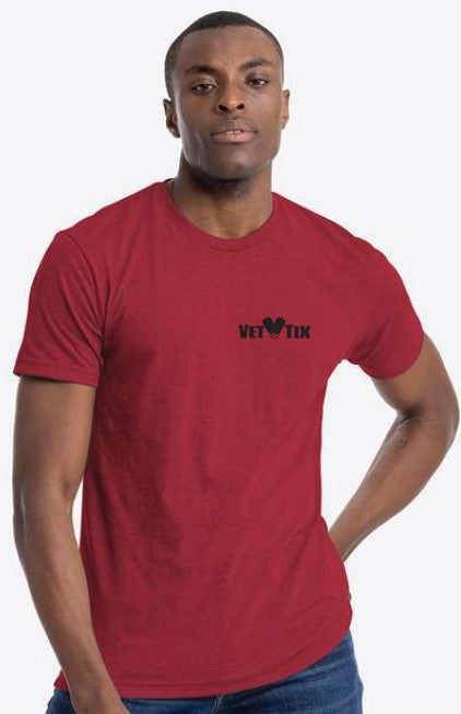 OLD GLORY - Vet Tix Short Sleeve T-Shirt - CARDINAL