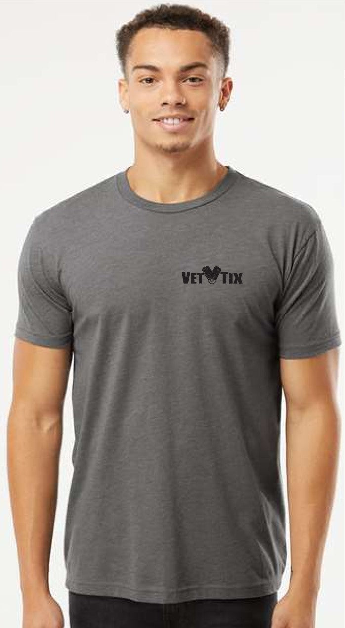 OLD GLORY - Vet Tix Short Sleeve T-Shirt - HEATHERED HEAVY METAL