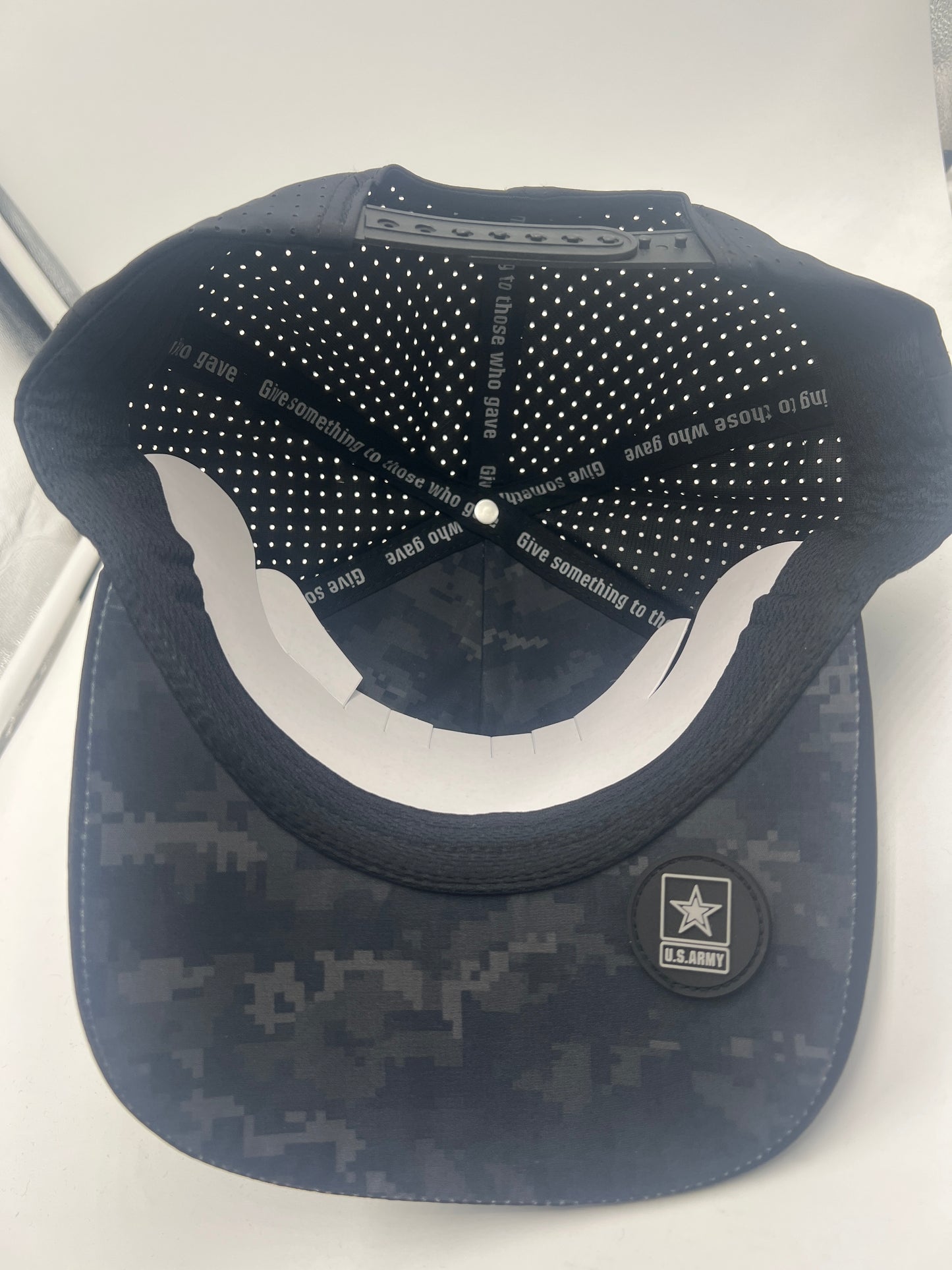 Vet Tix HYDRO CAP - Curved Bill - Rubber Coin Patch - ARMY - Black