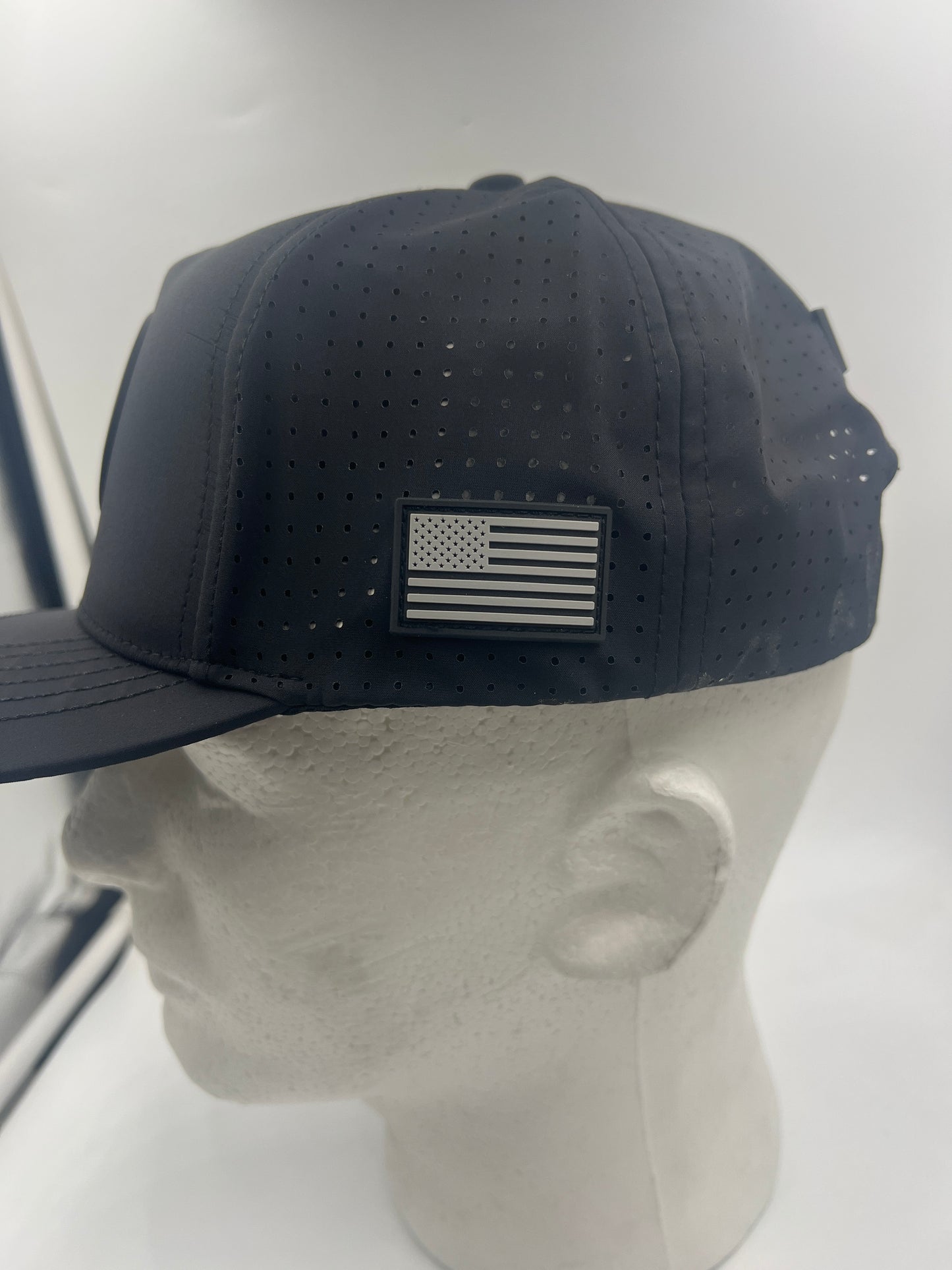 Vet Tix HYDRO CAP - Flat Bill - Rubber Coin Patch - No Branch - Black