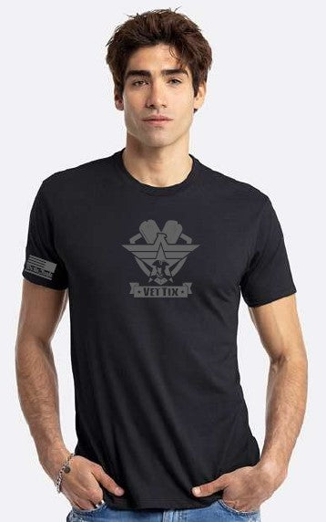 PATRIOT - Vet Tix Short Sleeve T-Shirt - BLACK