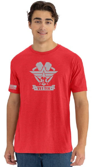 PATRIOT - Vet Tix Short Sleeve T-Shirt - RED