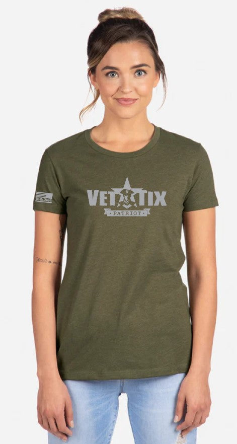 PATRIOT - Women's - Vet Tix Short Sleeve T-Shirt - MILITARY GREEN