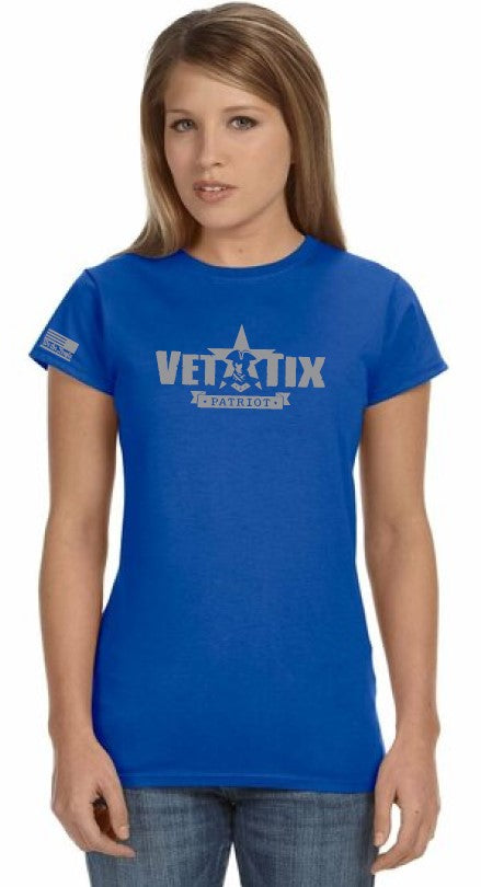 PATRIOT - Women's - Vet Tix Short Sleeve T-Shirt - ROYAL BLUE