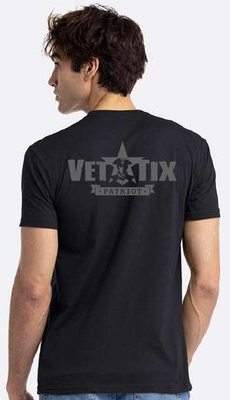 PATRIOT - Vet Tix Short Sleeve T-Shirt - BLACK