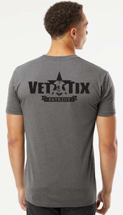 PATRIOT - Vet Tix Short Sleeve T-Shirt - HEATHER HEAVY METAL