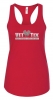 Women's RED Racerback Tank - Vet Tix 3 Color Logo